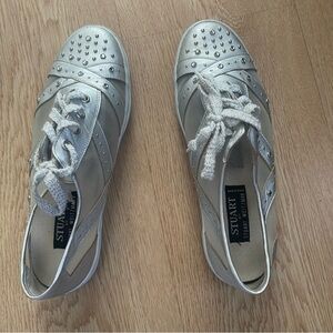 stuart-weitzman-studded-flats-for-women